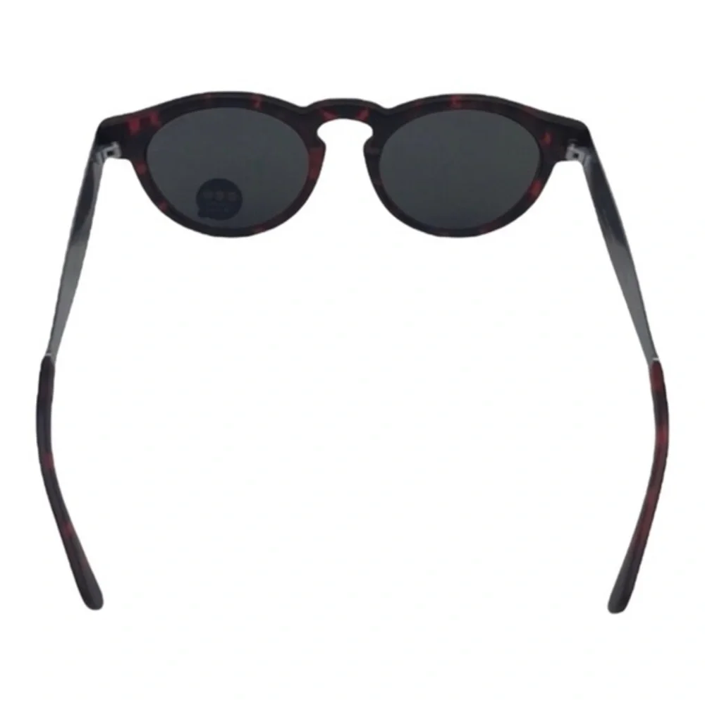 KOMONO Sunglasses Clement Metal Tortoise Silver Red Black Round NEW